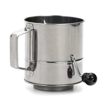 RSVP INTERNATIONAL Crank Style Flour Sifter - 3 Cup SIFT-3CR